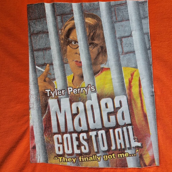 Vintage Tyler Perry's Madea Goes To Jail Movie Promo Shirt Sz XL - Picture 2 of 4